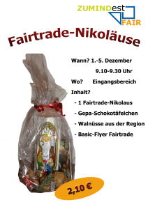 Plakat zur Nikolausaktion