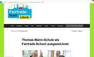 Internetrecherche: Die Thomas-Mann-Schule ist Fairtrade-School