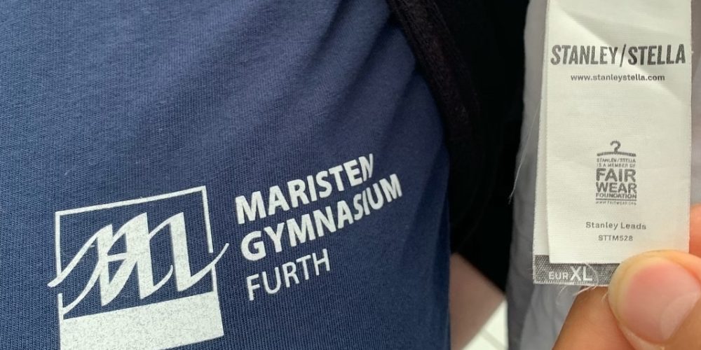 Faire Shirts am Maristen-Gymnasium Furth