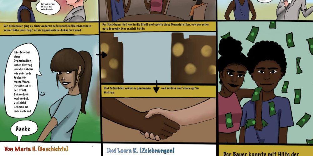 Comic aus dem Unterricht: Kakao fairhandelt