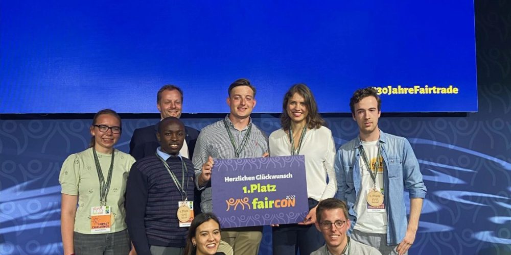 Teammitglieder im Faircon-Gewinner*innenteam