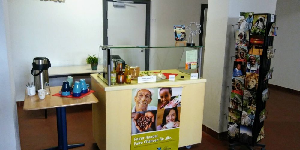 Verlängerte Fairtrade Cafeteria Öffnungszeiten beim Markt der Möglichkeiten