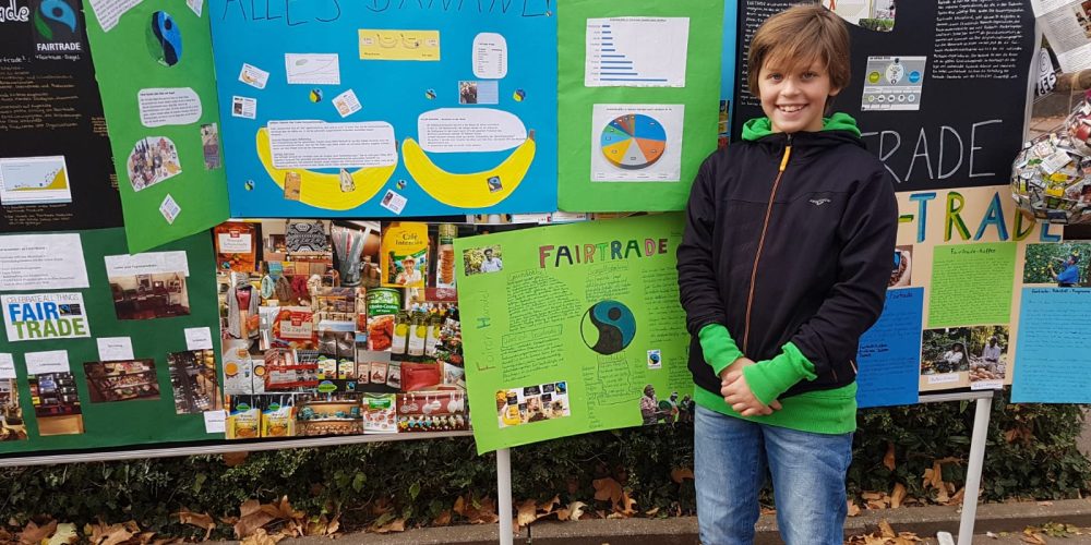 Unser Fairtrade-Stand beim Schulfest 2018