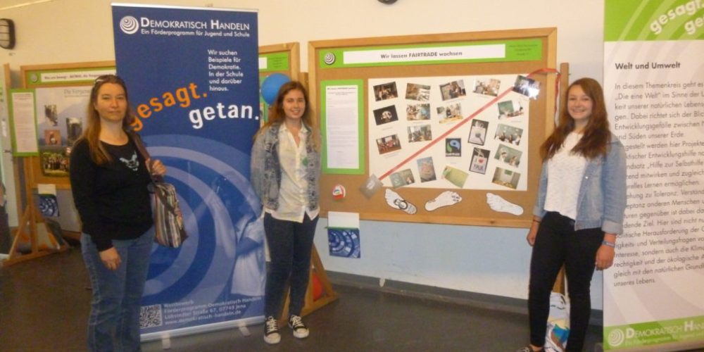 Auszeichnung des MWG in Jena für unsere Fairtrade-Schulaktionen