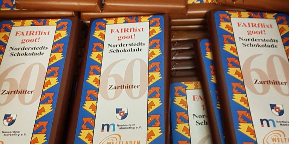 Ganz neu: Die faire Norderstedter Schokolade