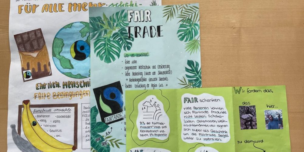 Erstellung von Werbeflyern zum Thema Fairtrade
