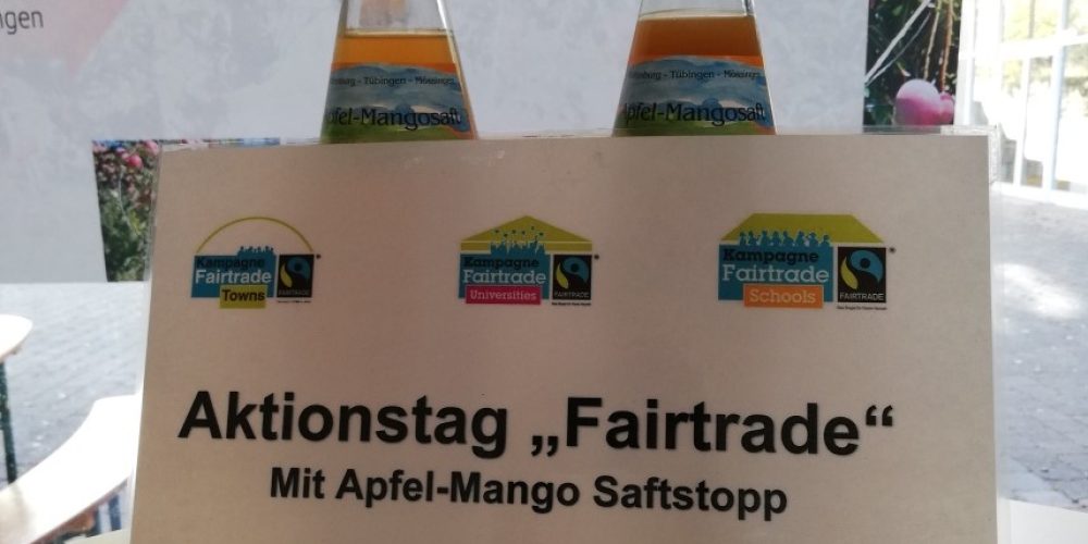 Aktionstag „Fairtrade“ mit Apfel-Mango Saftstopp