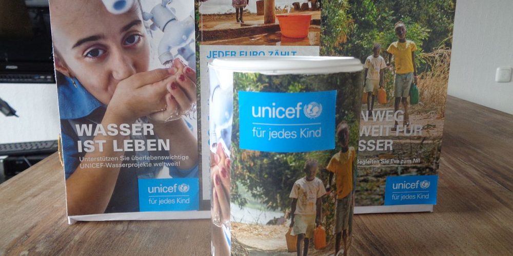 Spende für UNICEF-Wasserprojekte
