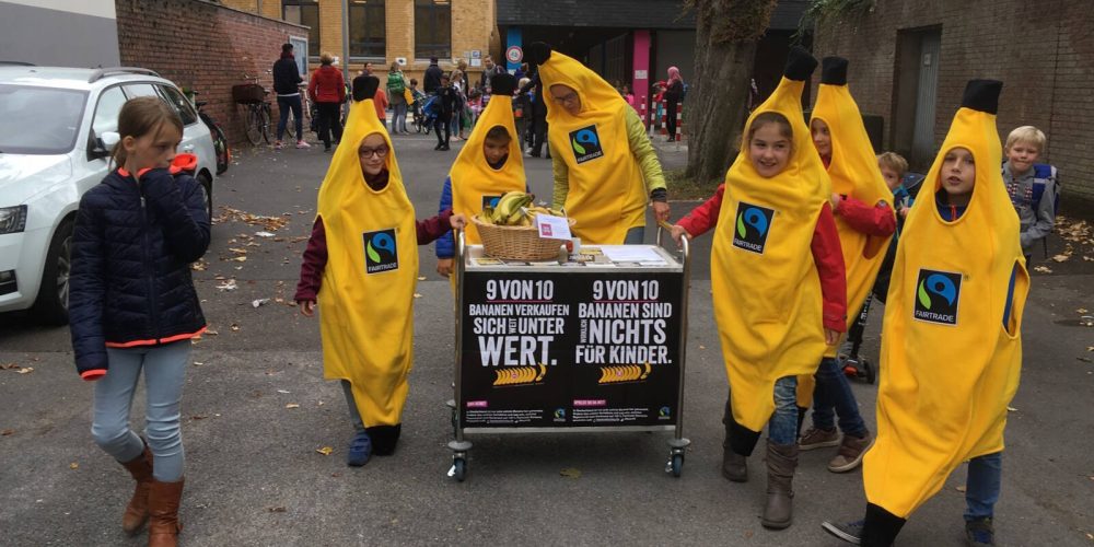 Aktion zum Banana FairDay