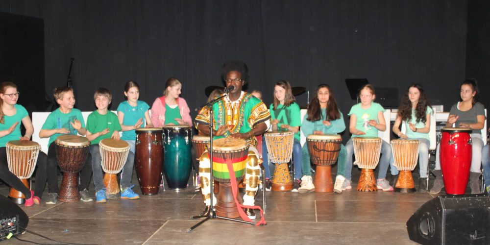 Workshop und Konzert mit der Band Panafrika-Musik zur Fait Trade Auszeichnung