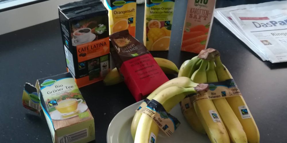 Sortiment an Fairtrade-Produkten im Lehrerzimmer erweitert