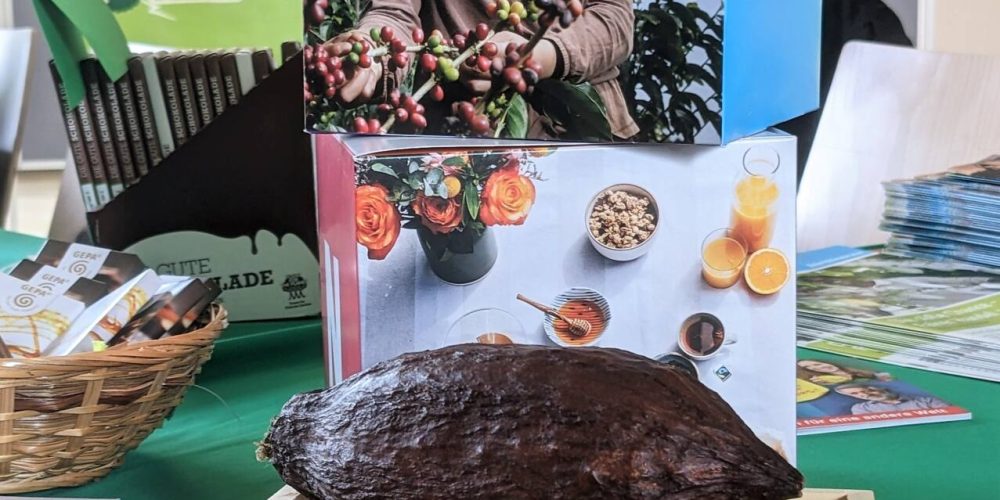 Make Chocolate fair! – Das Motto am Tag der offenen Tür am Fairtrade-Stand