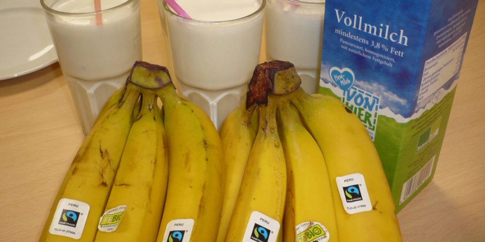 Faire Bananenmilch im Unterricht Ernährung und Gesundheit