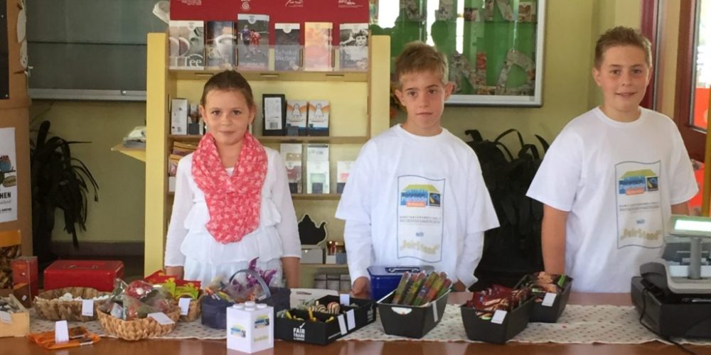 Fairtrade-Schule präsentiert sich auf der Gewerbeschau