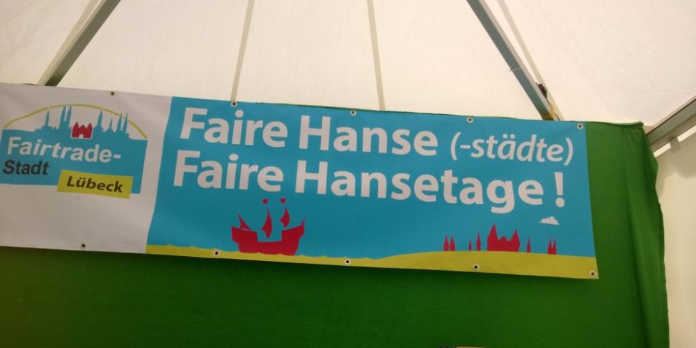 Lübecks Untertrave wird am Internationalen Hansetag 2014 zum „Tatort“ der Fairtrade Bewegung