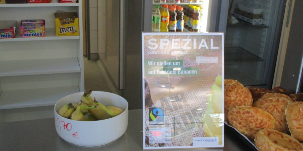 Fairtrade-Bananen:              Ein neues Produkt am Schulkiosk