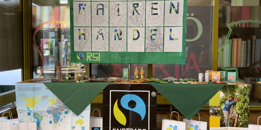 Fairtrade-Team präsentiert sich an Schulinfotag