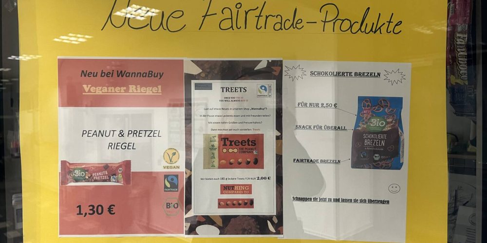 Rosenaktion am Valentinstag und neue Fairtrade-Produkte im Schülerladen WannaBuy!