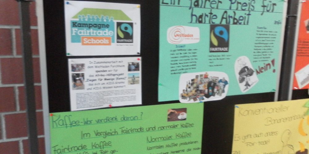 Fairtrade im Erdkunde-, Religions- und Ethikunterricht an der RS Pegnitz