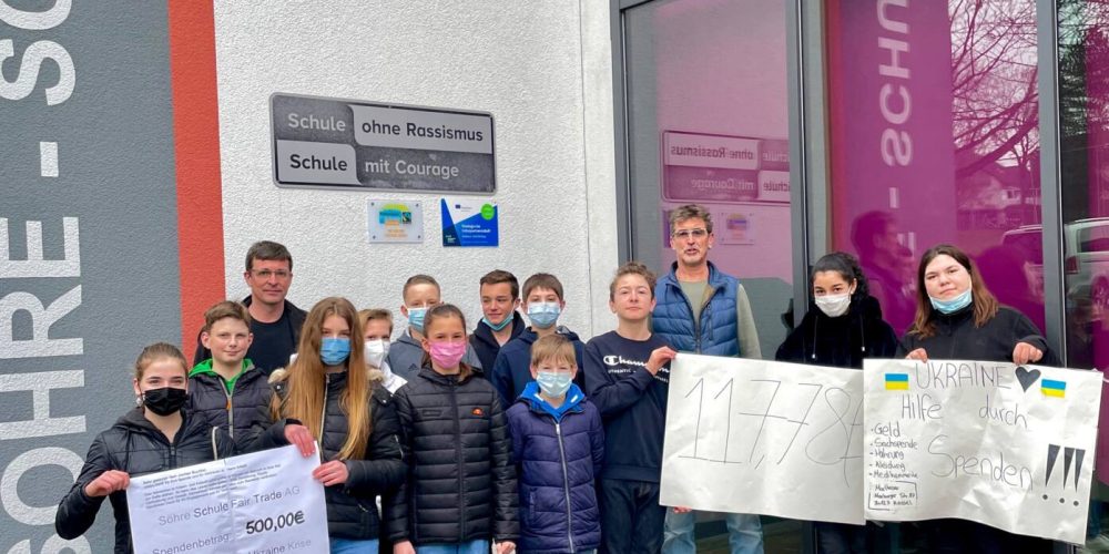 Söhre Schule engagiert sich für Ukraine Hilfe